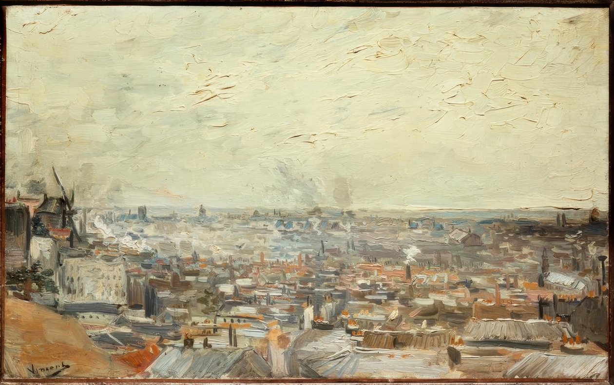 Pohled na Paříž z Montmartru od Vincent van Gogh
