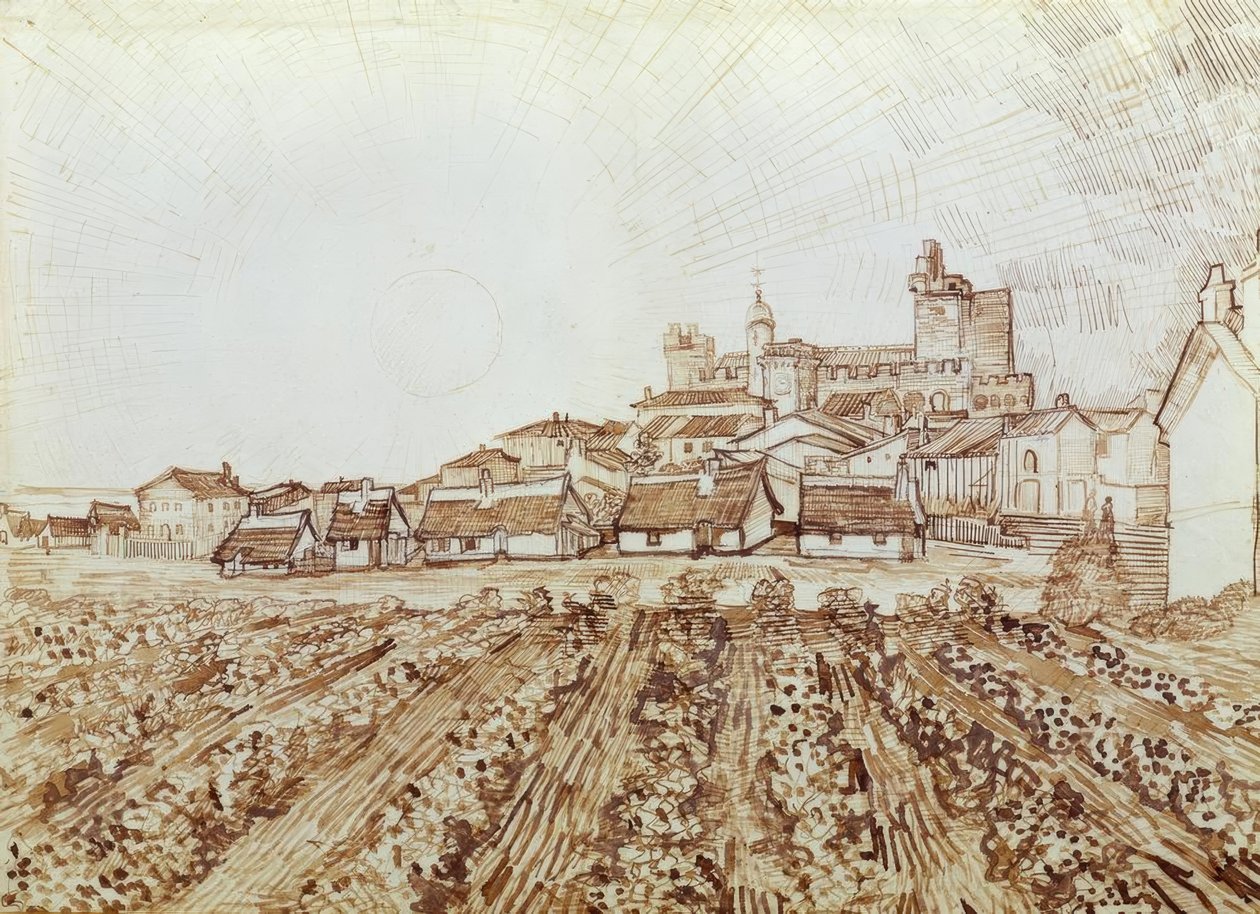Pohled na Saintes-Maries od Vincent van Gogh