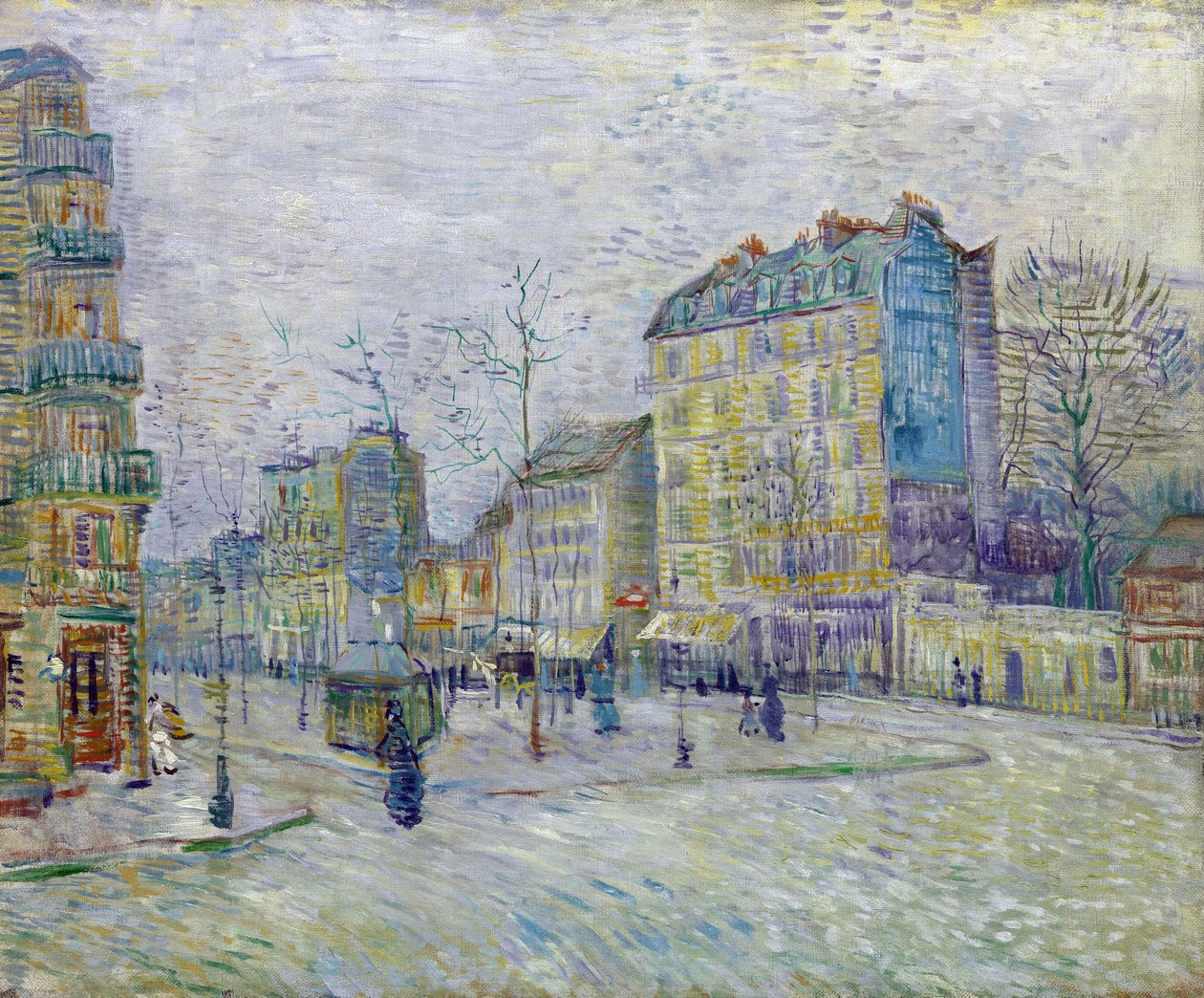 Boulevard de Clichy - malba Vincenta Van Gogha (1853-1890) - Olej na plátně 1887 - Van Gogh Museum, Amsterdam od Vincent van Gogh