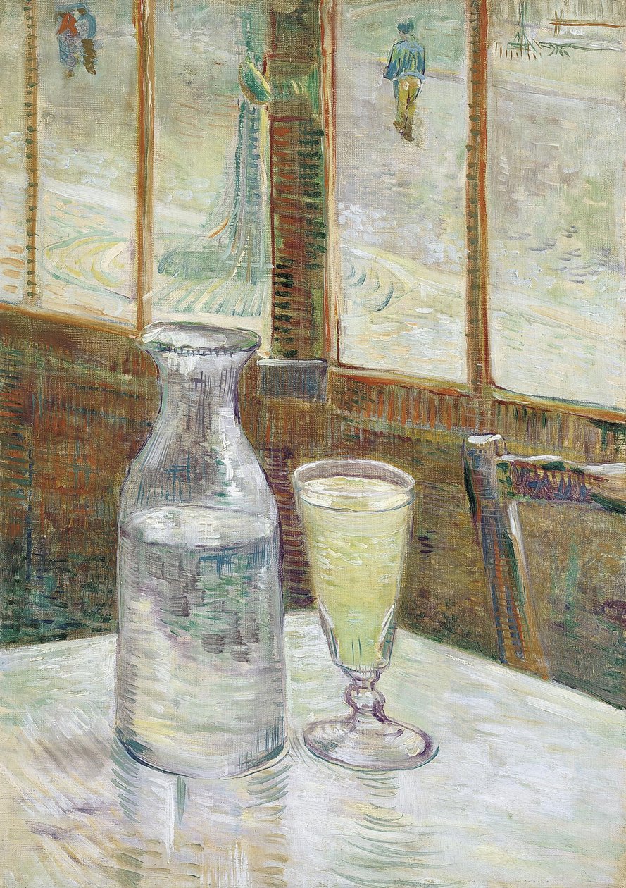 Kavárenský stůl s absintem od Vincent van Gogh