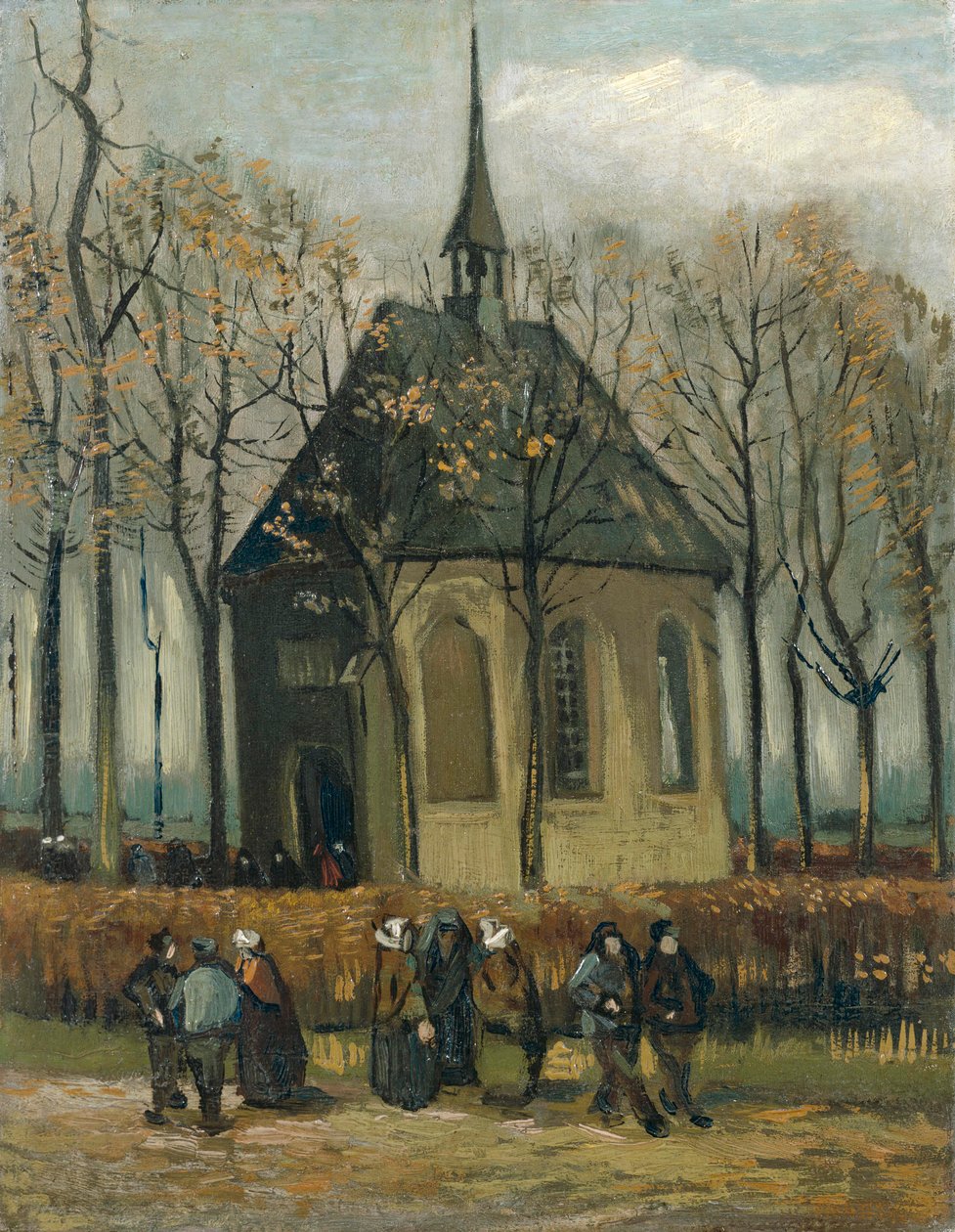 Sbor opouští reformovanou církev v Nuenenu od Vincent van Gogh