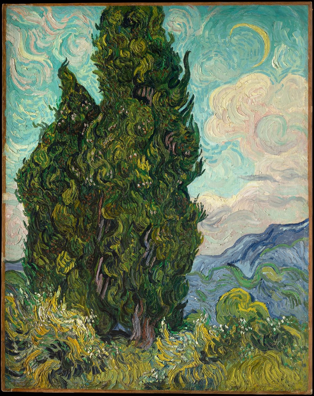 Cypřiše od Vincent van Gogh