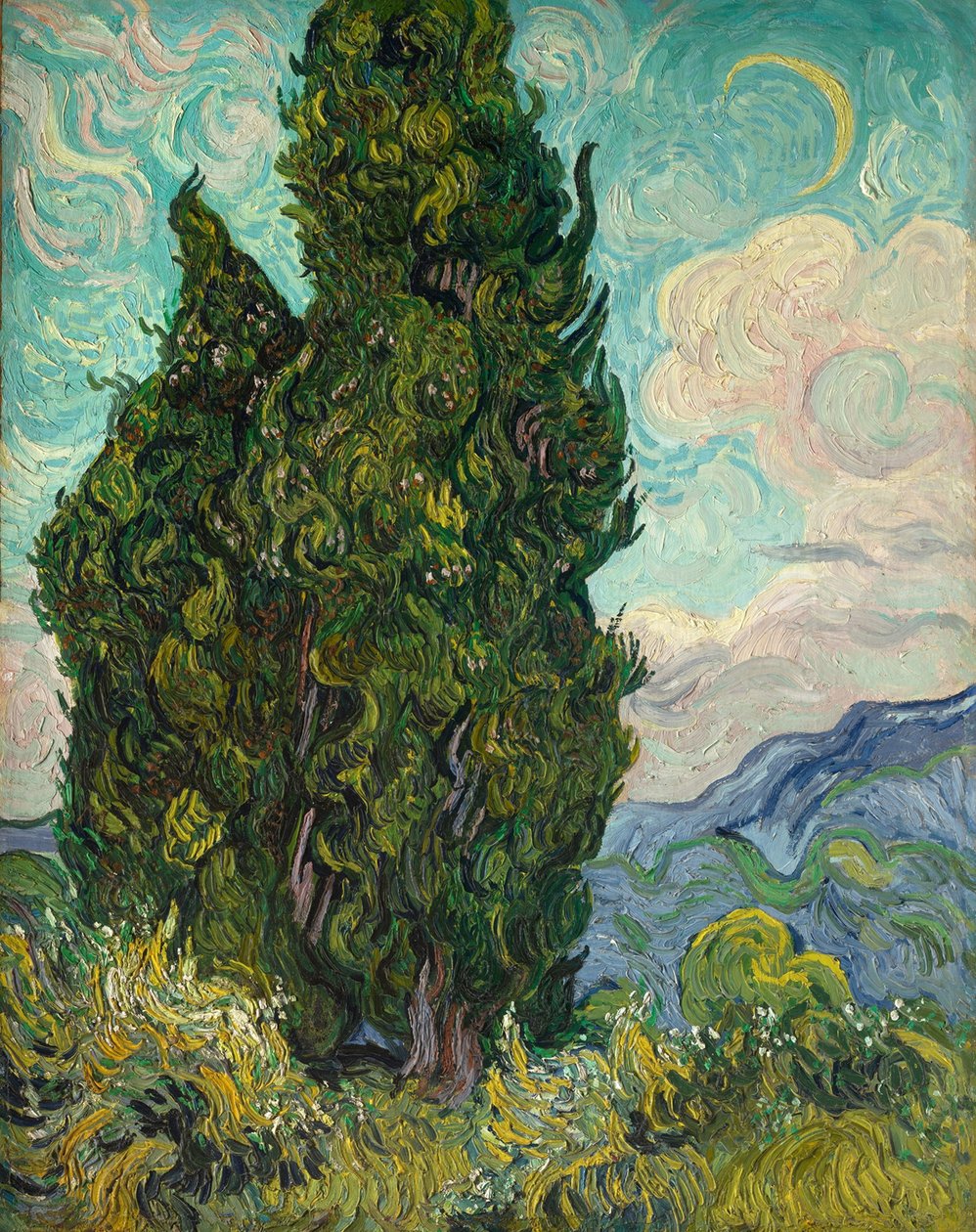 Cypřiše od Vincent van Gogh