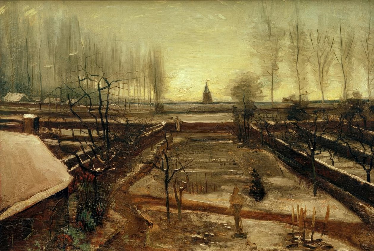 Farní zahrada v Nuenenu ve sněhu od Vincent van Gogh