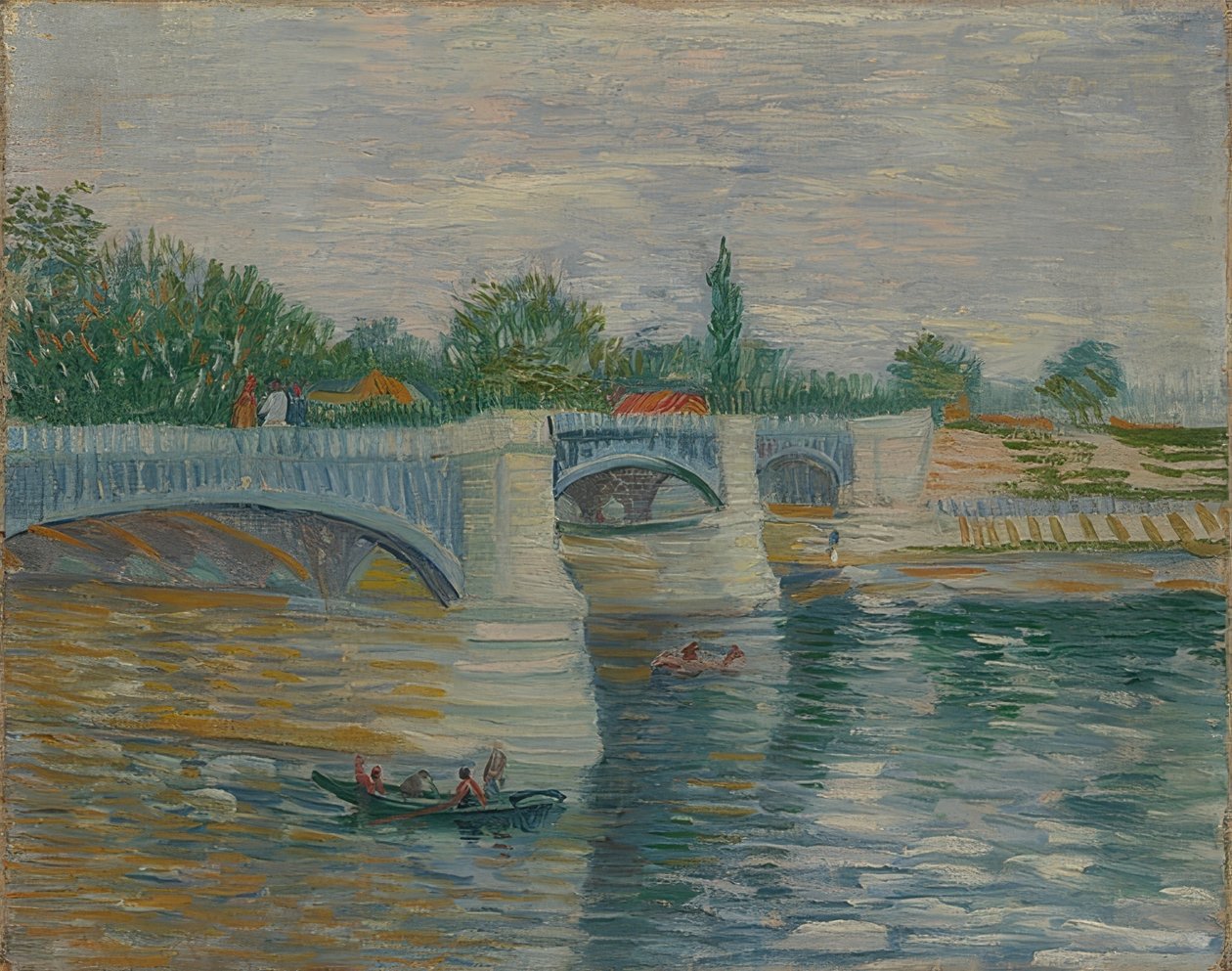 Most Courbevoie. 1887 od Vincent van Gogh