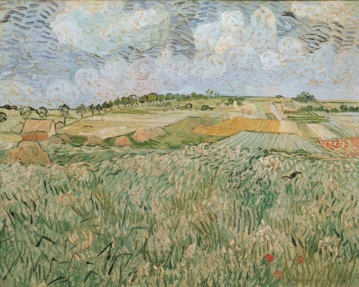 Rovina v Auvers s dešťovými mraky od Vincent van Gogh