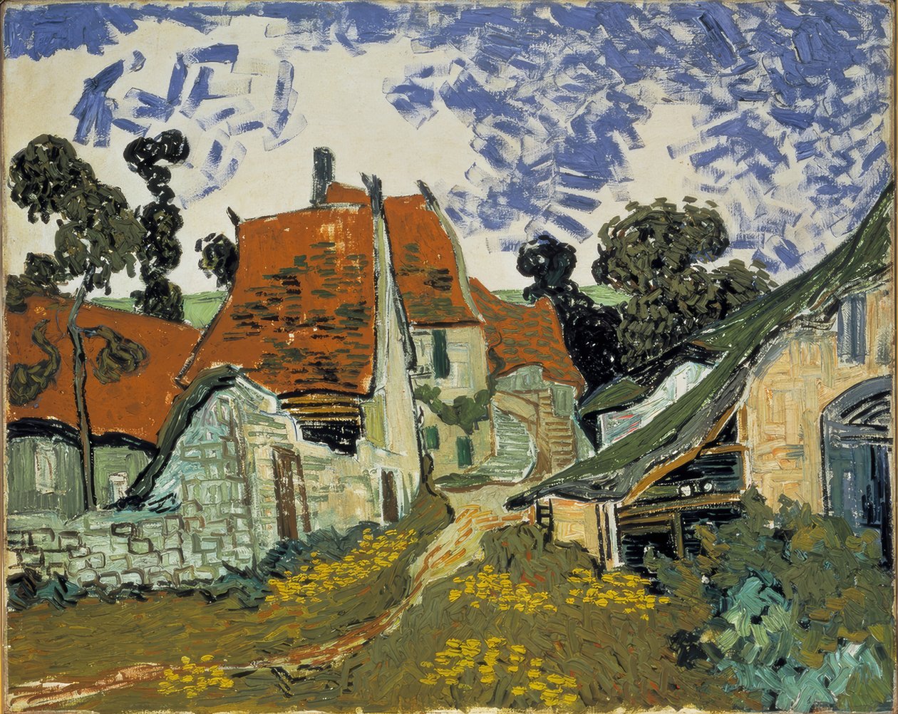 Dorfstraße v Auvers od Vincent van Gogh