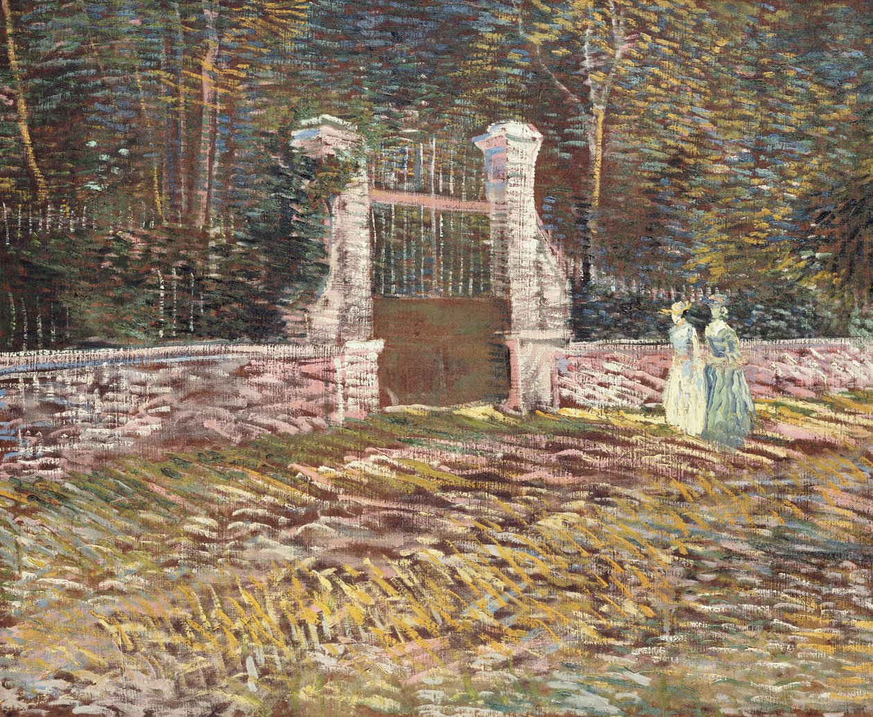 Vchod do parku Voyer-d"Argenson v Asnieres, 1887 od Vincent van Gogh