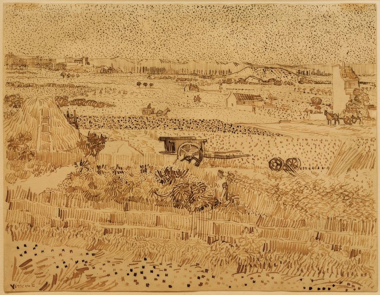 Sklizeň v Provence od Vincent van Gogh
