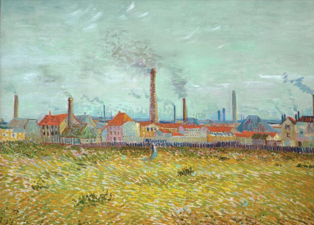 Továrny v Asnières při pohledu z Quai de Clichy od Vincent van Gogh