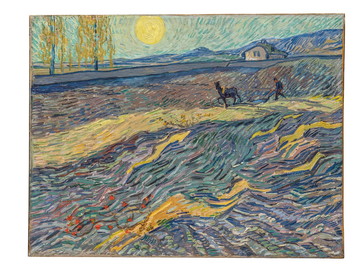 Farmář na poli, 1889 od Vincent van Gogh