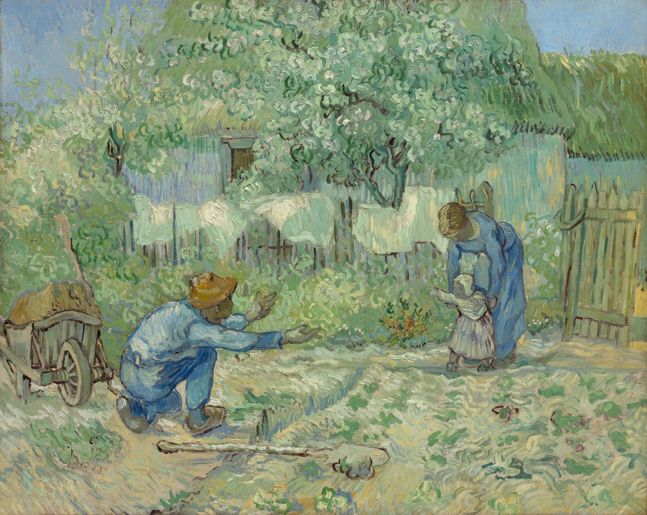 První kroky po Milletovi, 1890 od Vincent van Gogh