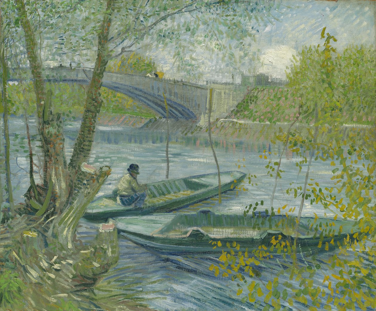 Rybaření na jaře, Pont de Clichy od Vincent van Gogh