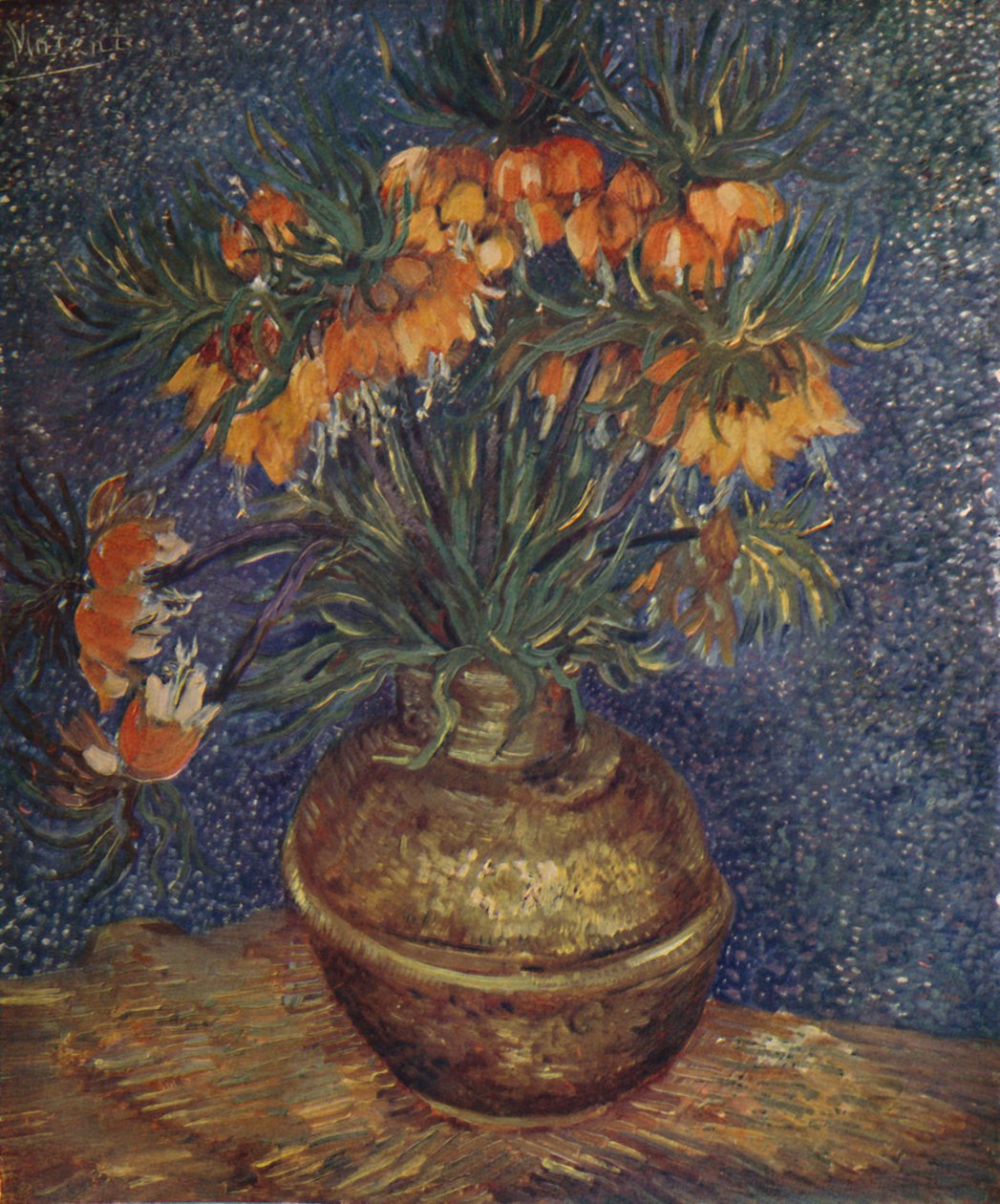 Květiny v mosazné váze, 1887, 1923 od Vincent van Gogh