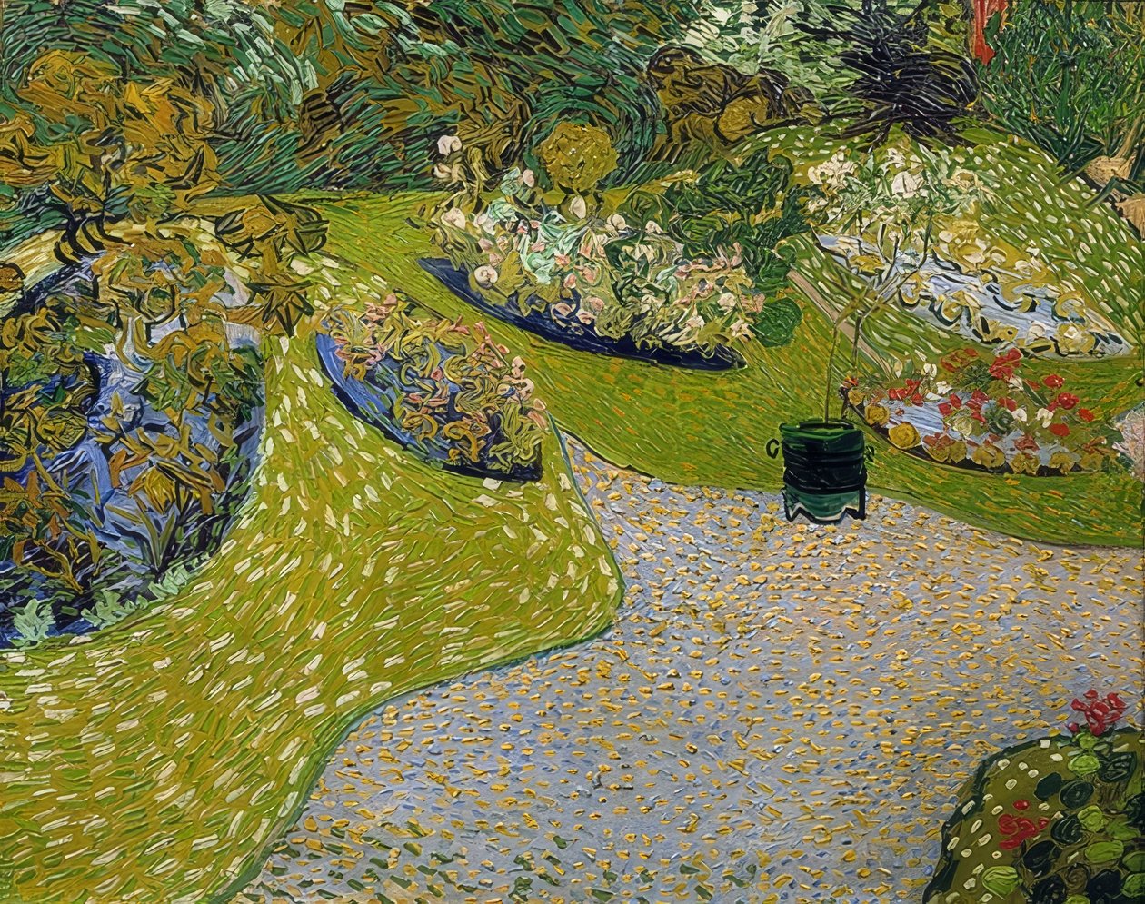 Zahrada v Auvers. 1890 od Vincent van Gogh
