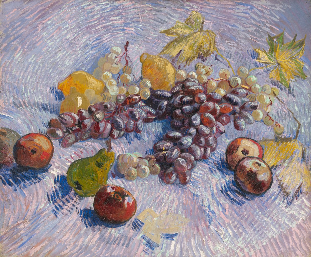 Hrozny, citrony, hrušky a jablka od Vincent van Gogh