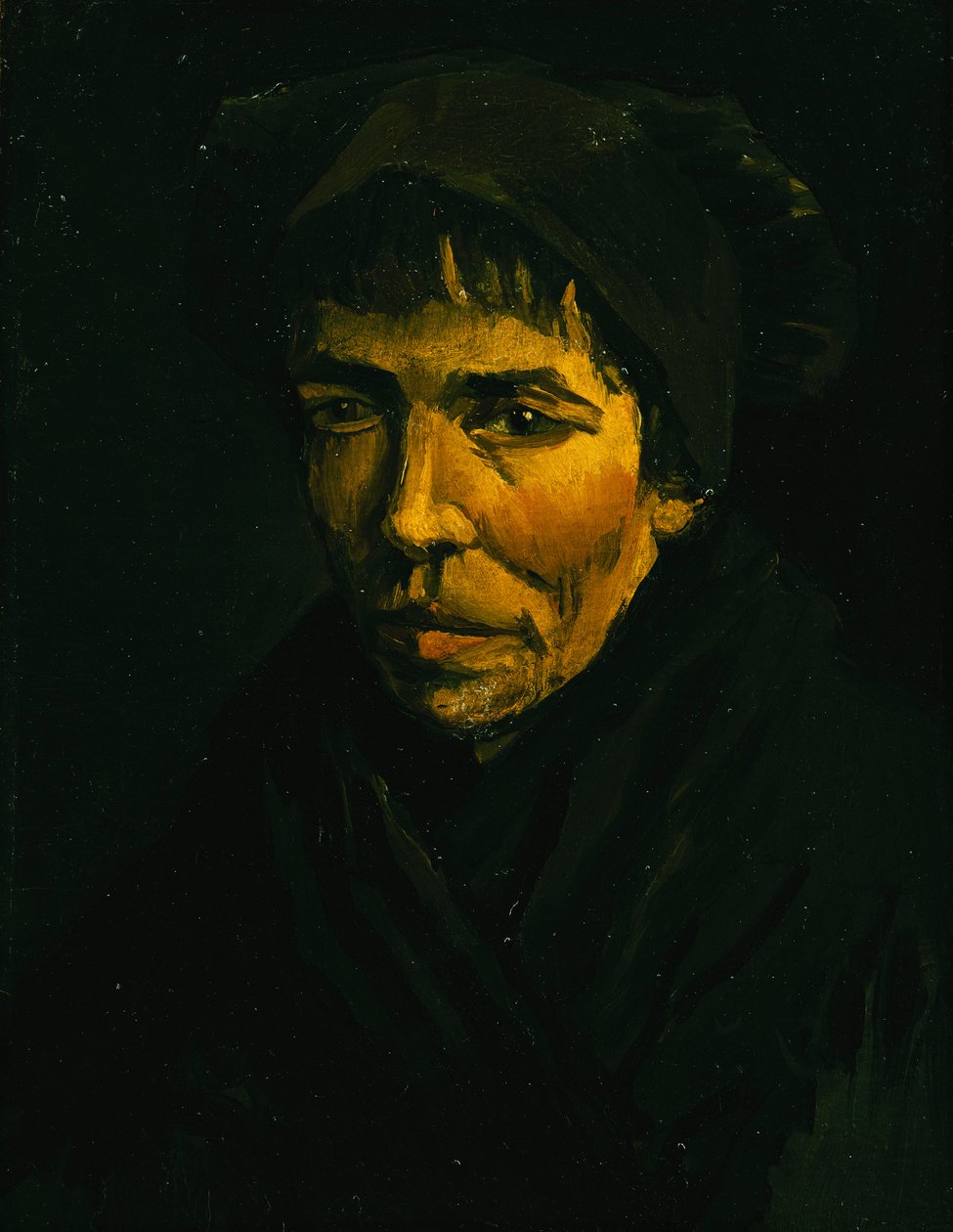 Hlava rolníka; Selská hlava, 1885 od Vincent van Gogh