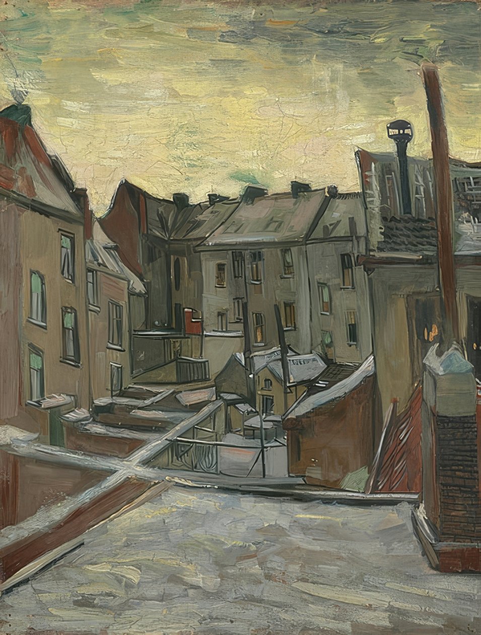 Dvorky v Antverpách. 1885-86 od Vincent van Gogh