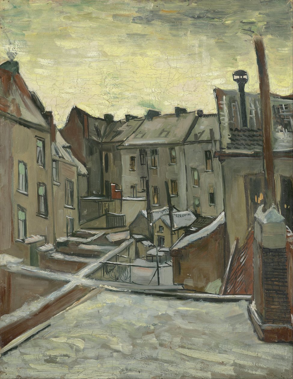 Domy viděné zezadu od Vincent van Gogh