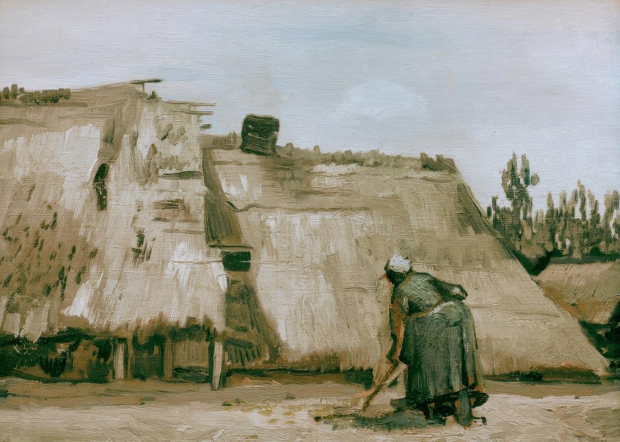 Chata s manželkou pracujícího farmáře od Vincent van Gogh