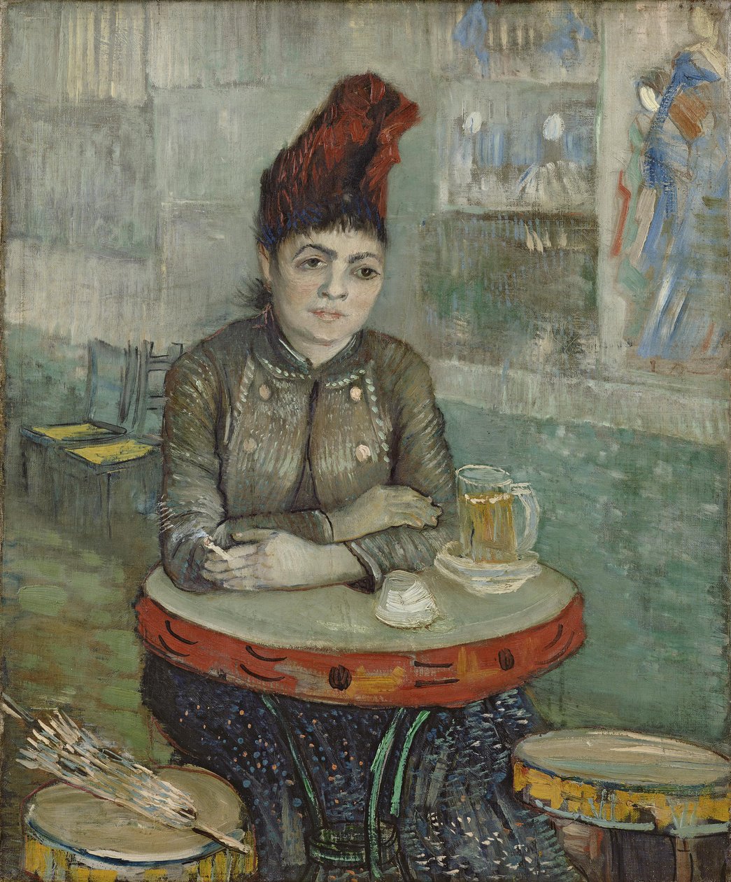 V kavárně: Agostina Segatori v Le tambourin od Vincent van Gogh