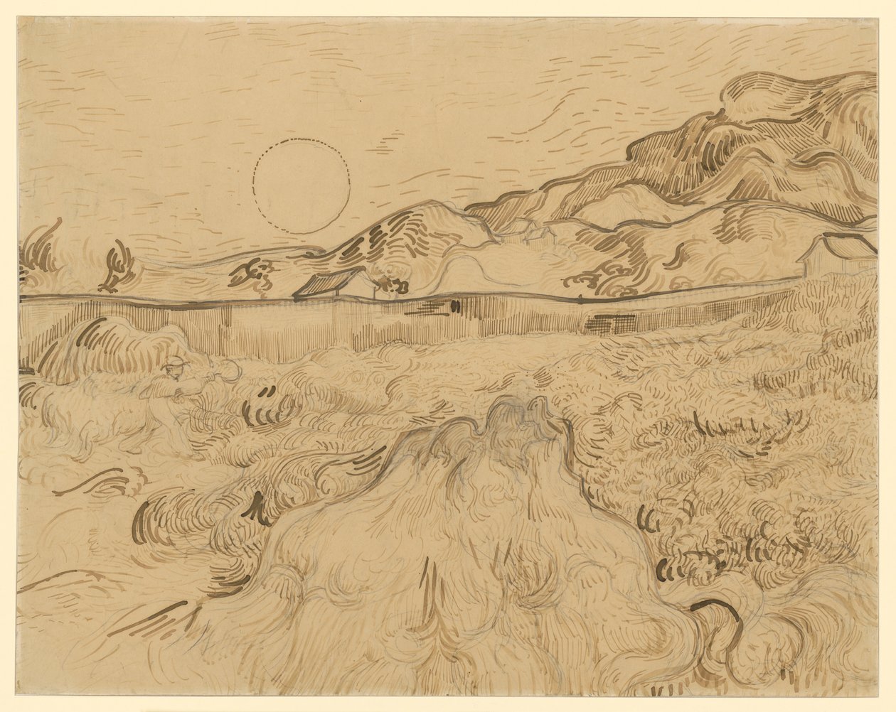 Kornfeld, žnec (Le fauchair) od Vincent van Gogh
