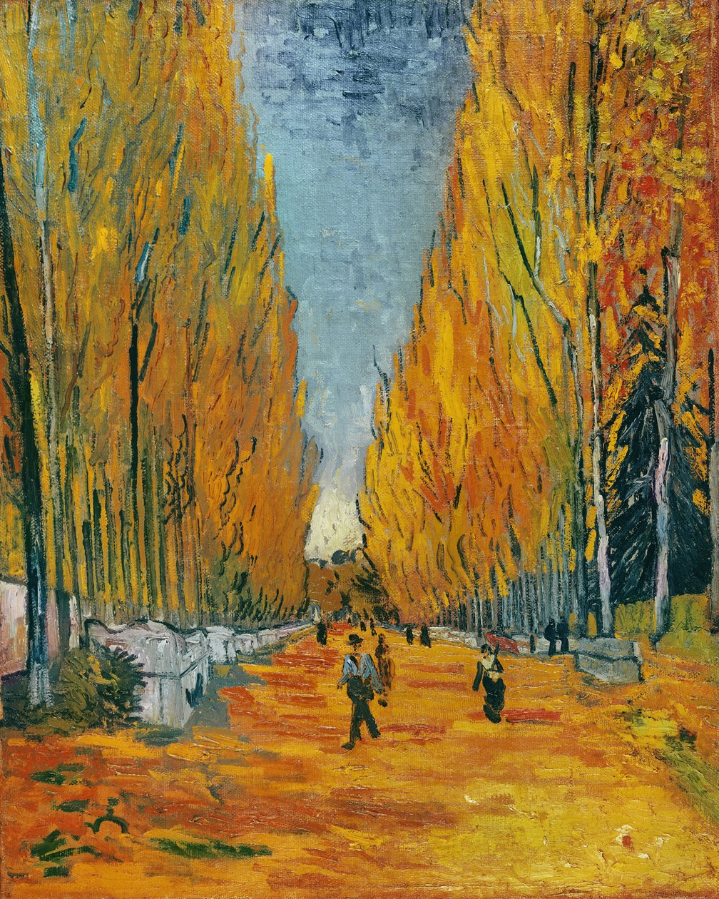 Alley of Alyscamps, Arles, 1888 od Vincent van Gogh
