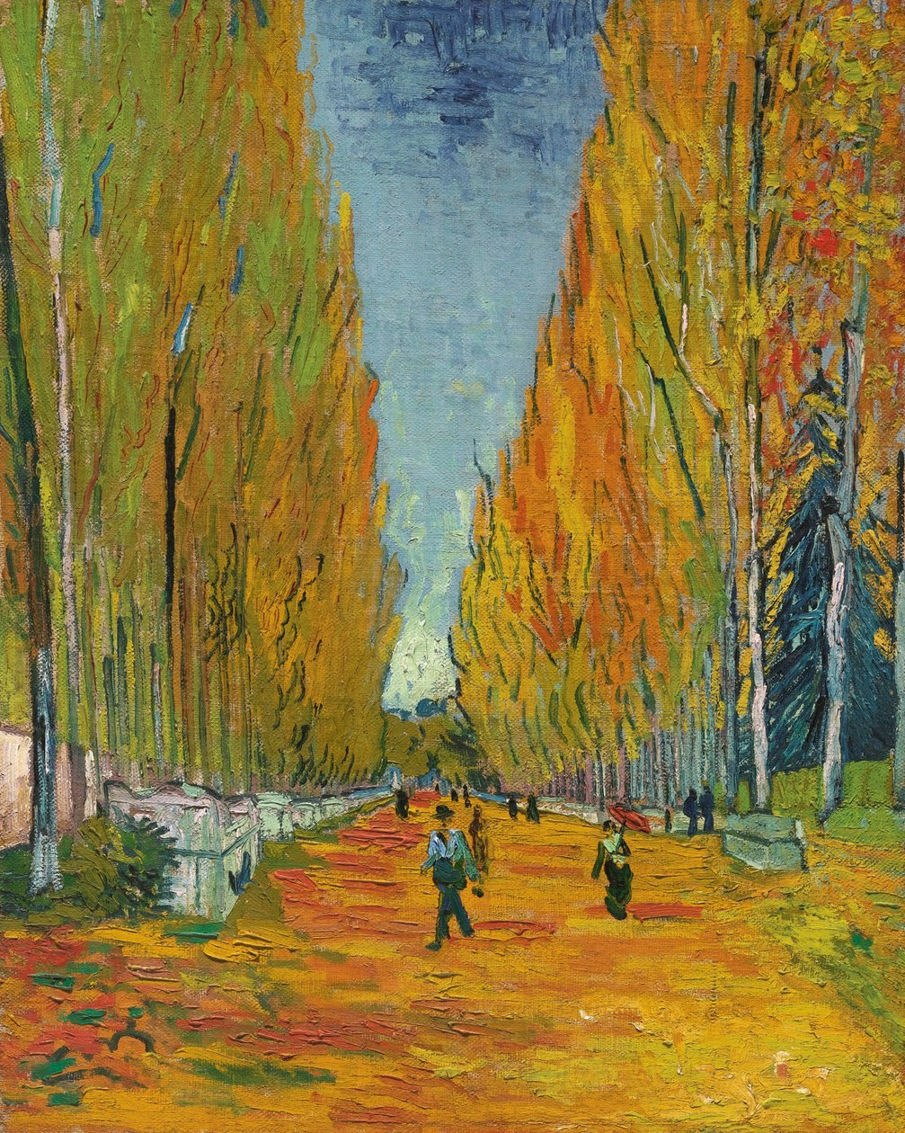 ""Ulička Alyscamps"" obraz Vincenta Van Gogha (1853-1890) od Vincent van Gogh
