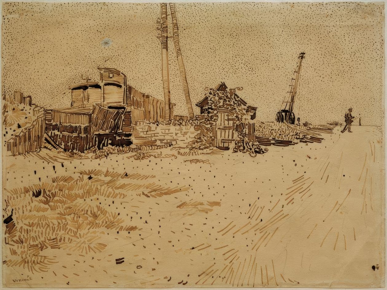 Železniční skladiště od Vincent van Gogh