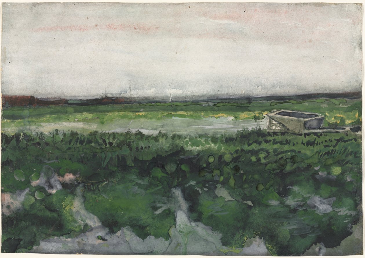 Krajina s kolečkem od Vincent van Gogh
