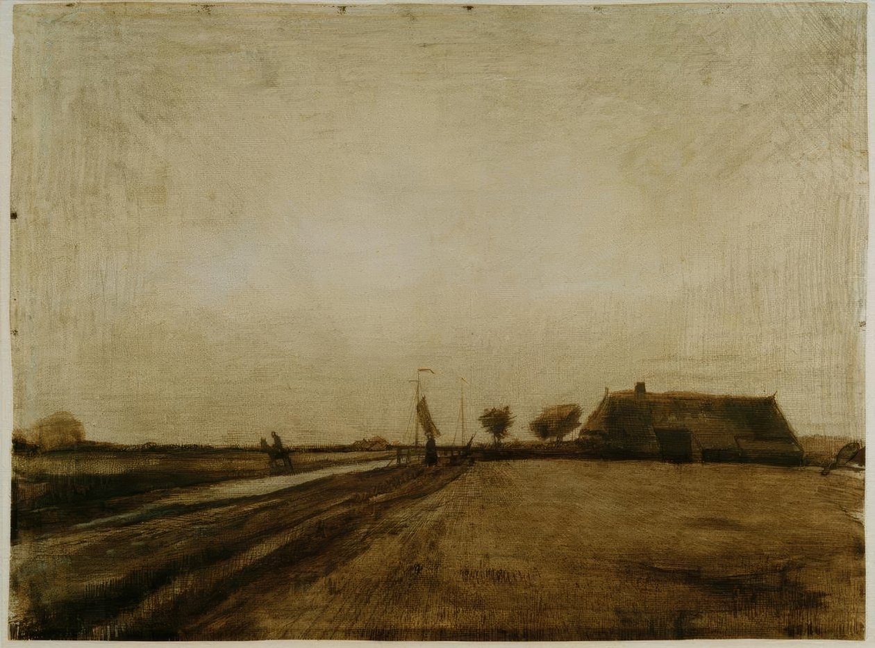 Krajina v Drenthe od Vincent van Gogh
