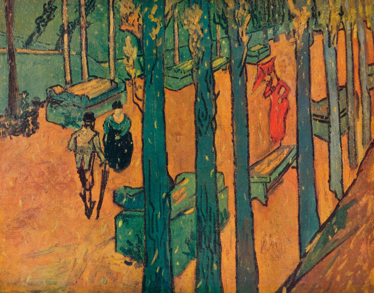 Le Aliscamps, 1888 od Vincent van Gogh