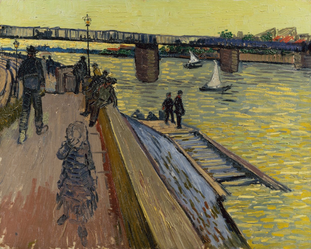 Le Bridge of Trinquetaile v Arles od Vincent van Gogh