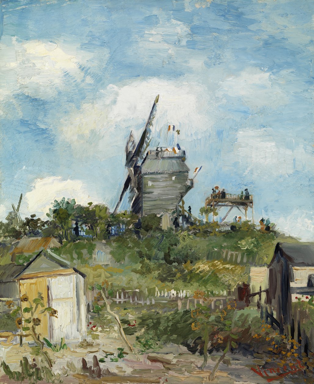 Blute-Fin Mill, Montmartre od Vincent van Gogh