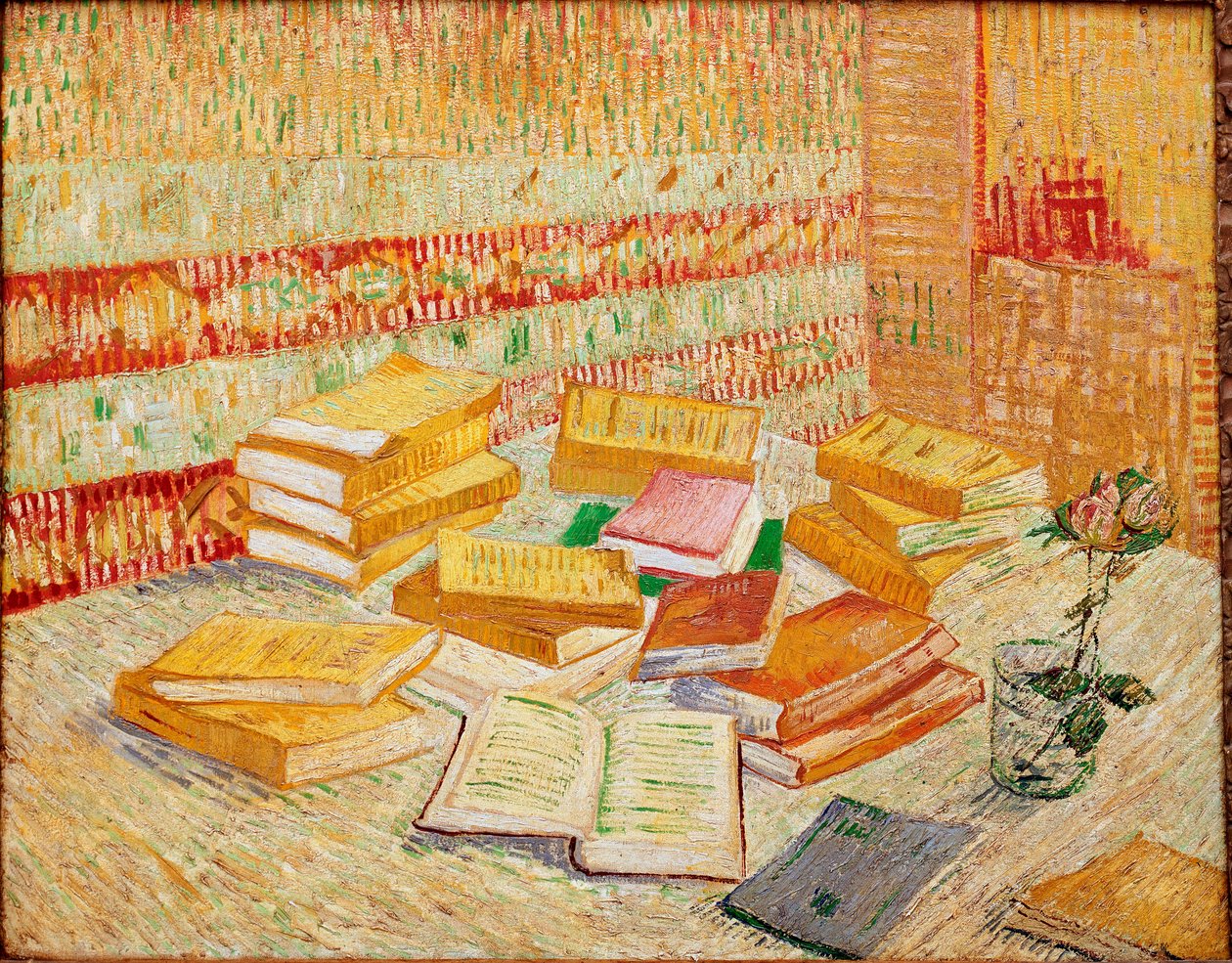 Žluté knihy aneb pařížské romance Obraz Vincenta Van Gogha (1853-1890) 1887 Rozměr 73x93 cm Baden-Baden, soukromá sbírka od Vincent van Gogh