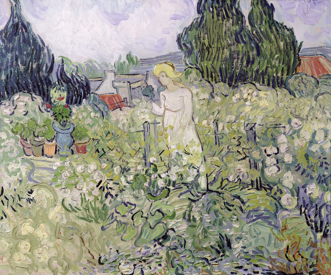 Mademoiselle Gachet ve své zahradě v Auvers-sur-Oise od Vincent van Gogh