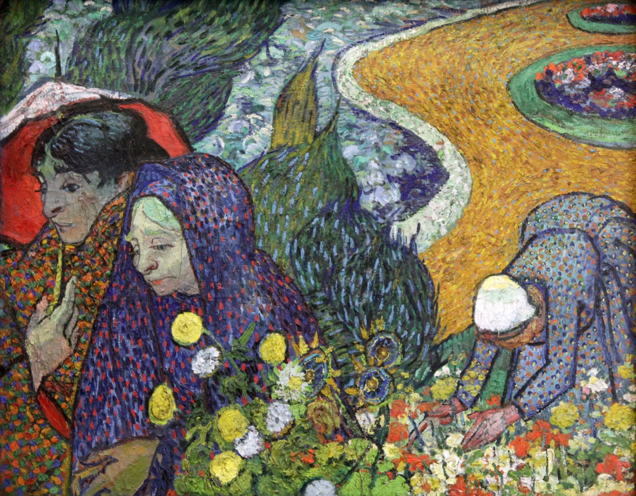 „Vzpomínka na zahradu v Etten dámy z Arles“, 1888 od Vincent van Gogh