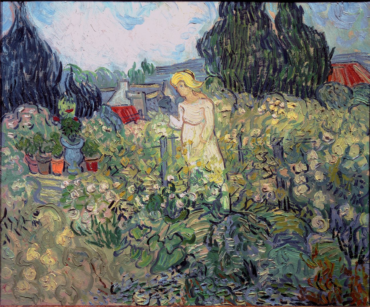 Slečna Gachet ve své zahradě v Auvers sur Oise od Vincent van Gogh