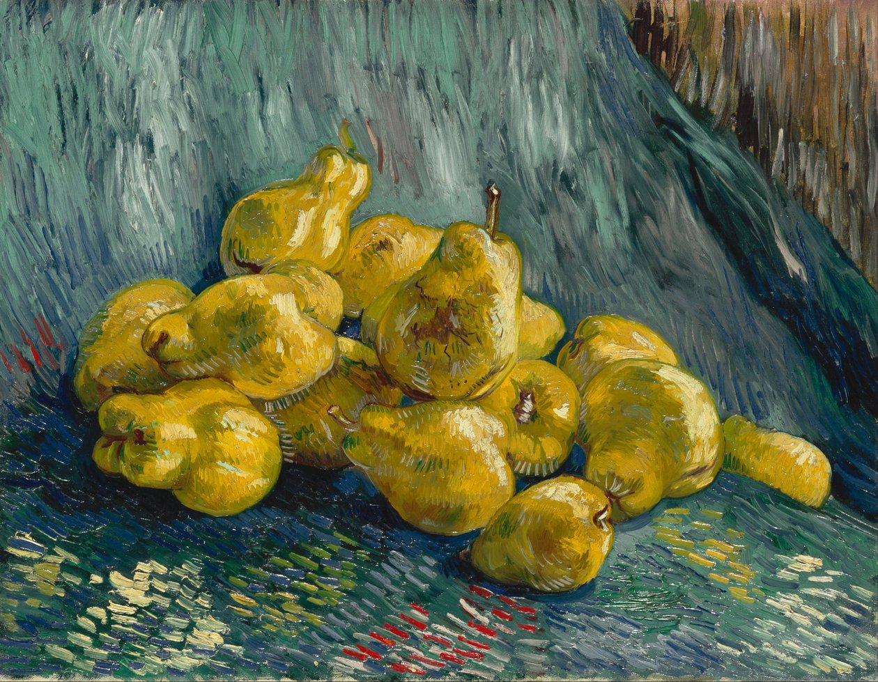 Obraz "Zátiší s kdoulemi" od Vincenta van Gogha (1853-1890) 1887-1888 Drážďanské státní umělecké sbírky od Vincent van Gogh
