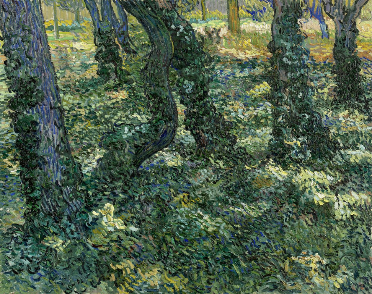 ""Undergrowth landscape"" (Undergrowth) Malba Vincenta van Gogha (1853-1890) 1889 Rozměr 73x92,5 cm Van Gogh Museum, Amsterdam od Vincent van Gogh