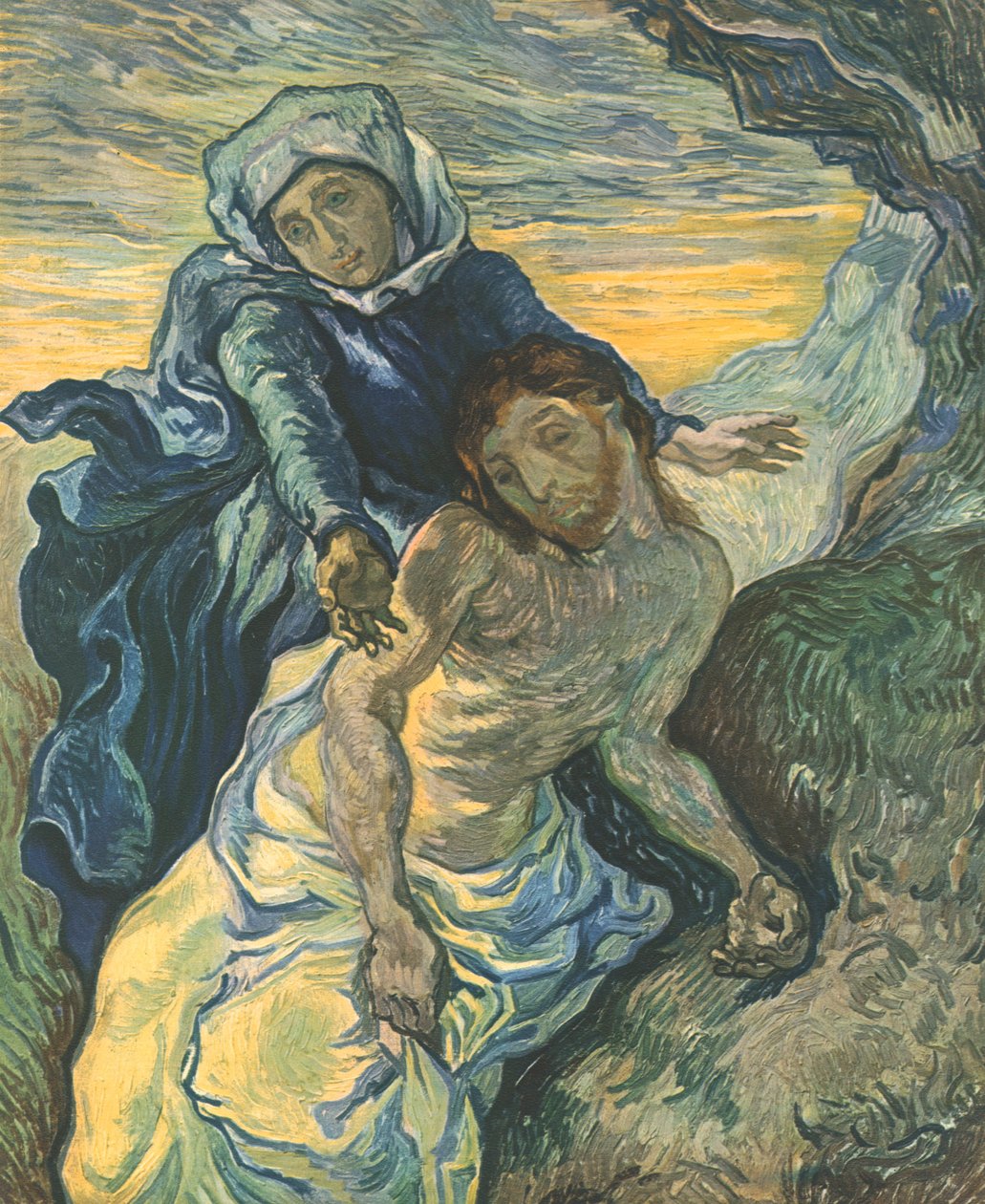 Pietà po Delacroix, září 1889, 1947. od Vincent van Gogh