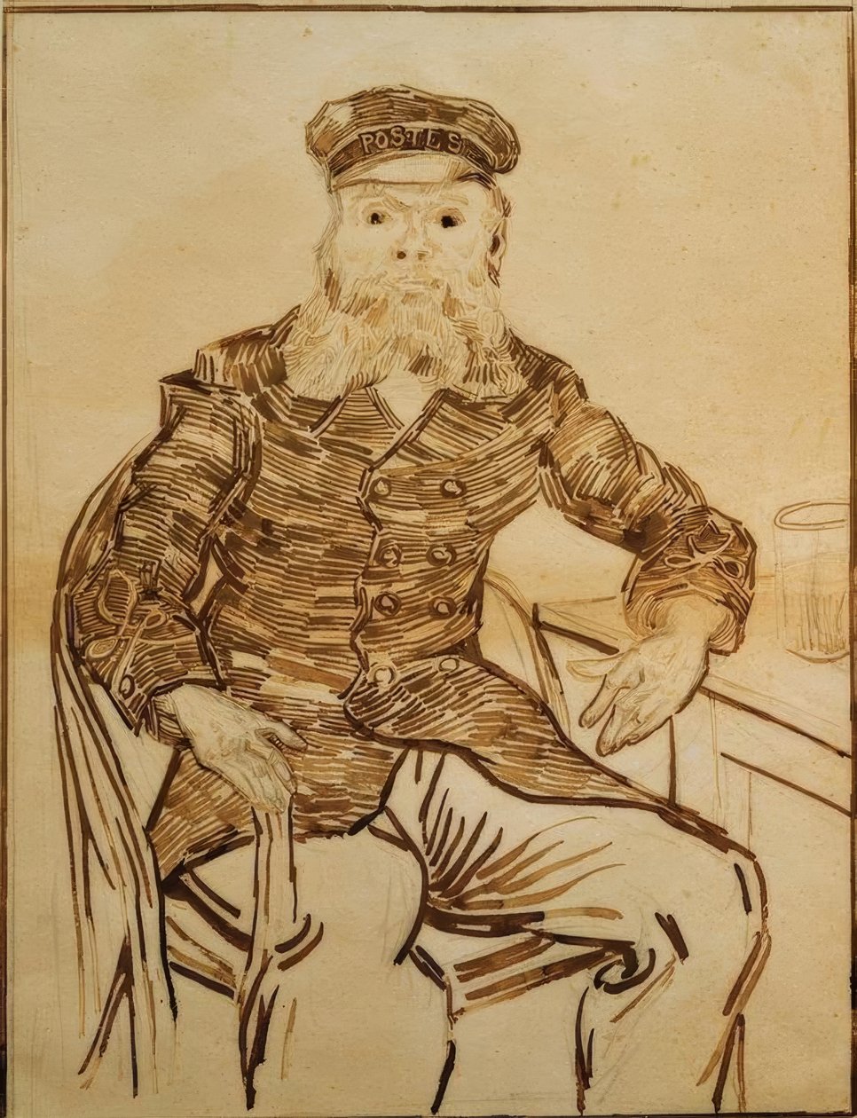 Portrét Josepha Roulina od Vincent van Gogh