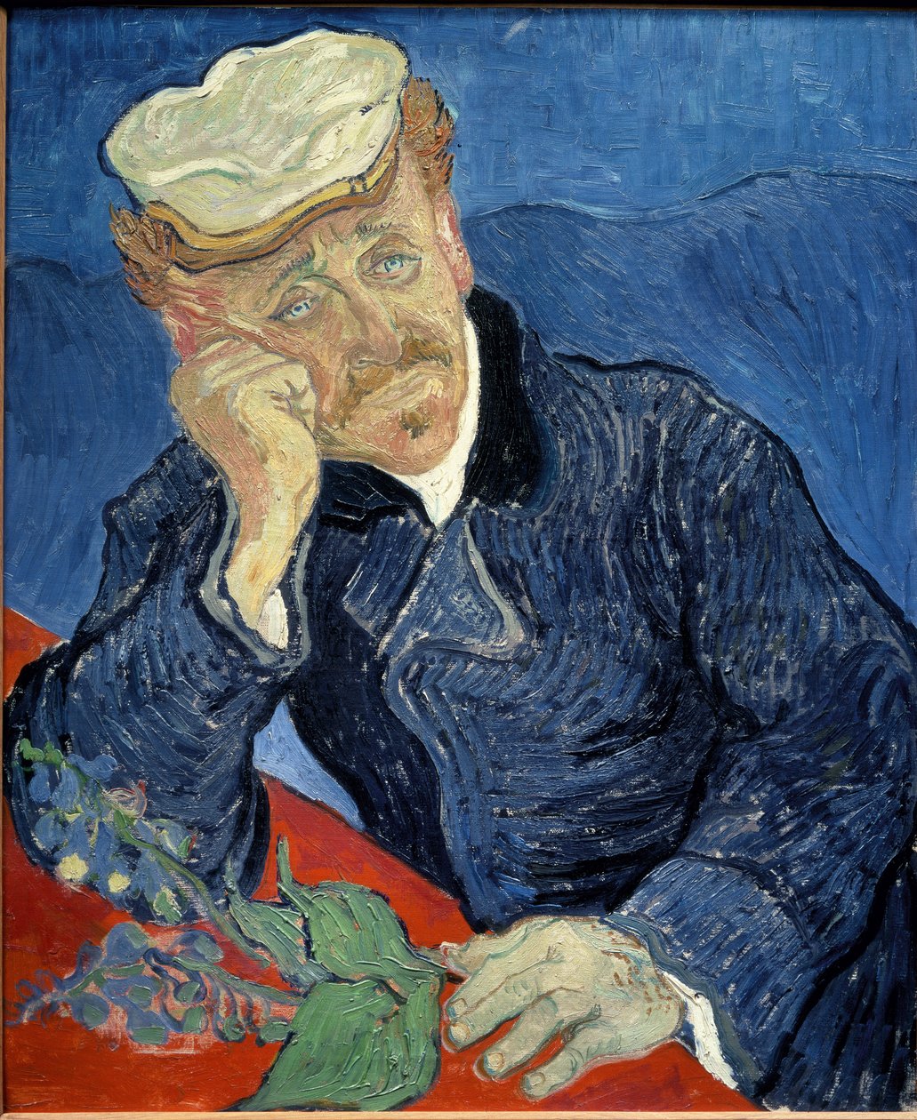 Portrét doktora Paula Gacheta - olej na plátně od Vincent van Gogh
