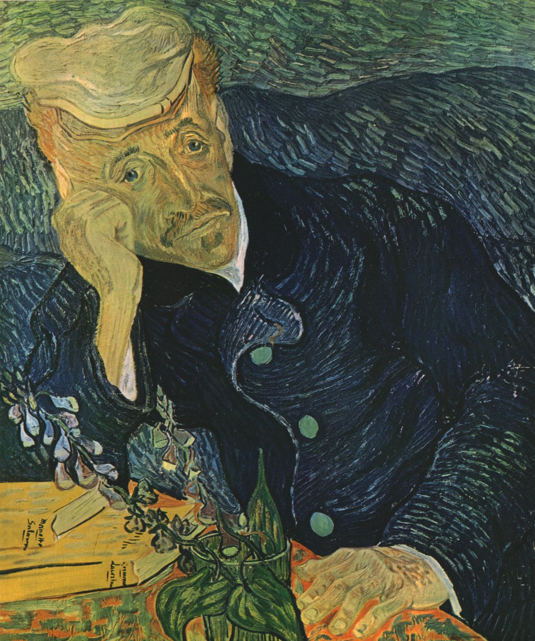 Portrét Dr Paula Gacheta, červen 1890, 1947. od Vincent van Gogh