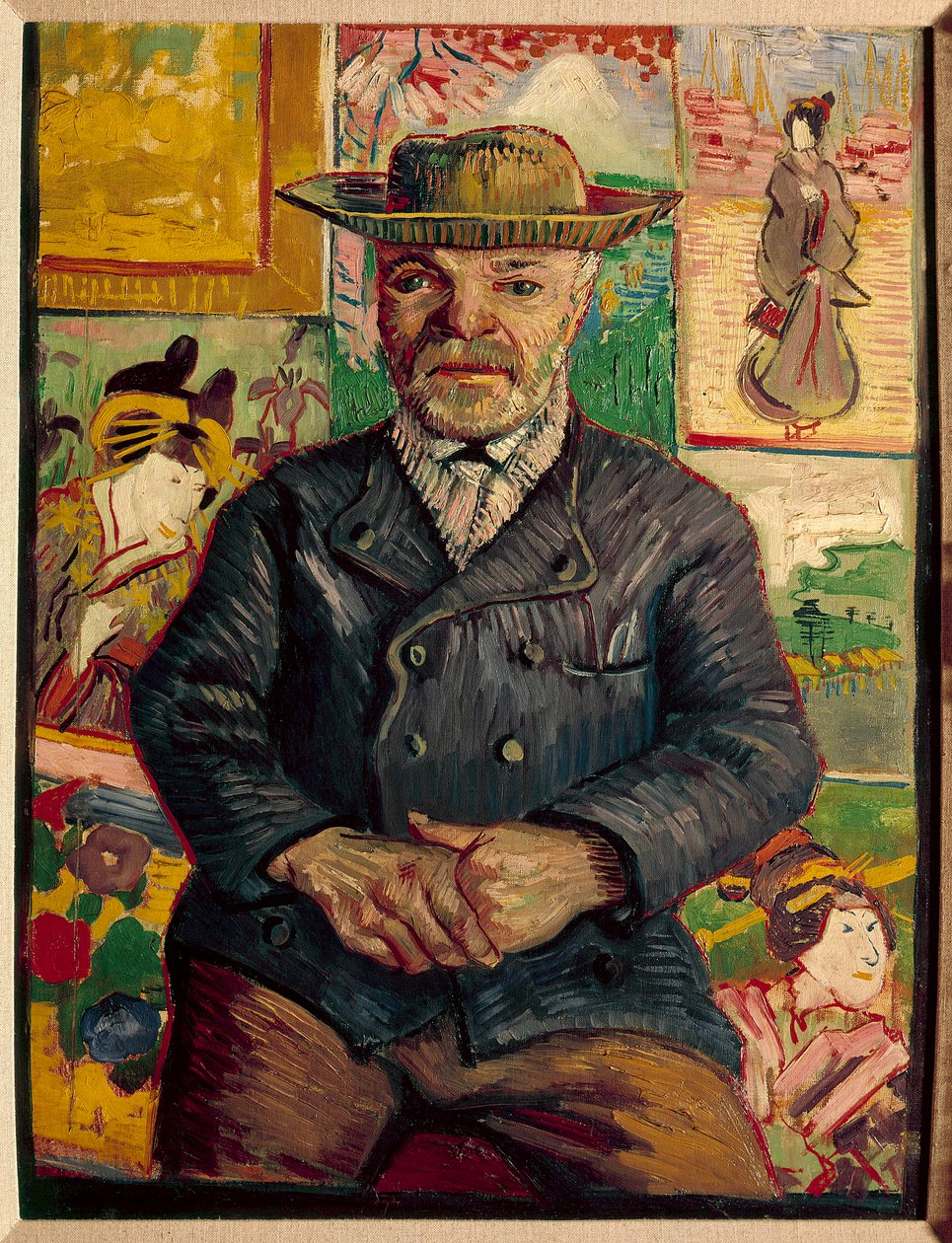 Portrét otce Tanguye Obraz Vincenta Van Gogha (1853-1890) Kolekce 19. století Niarchos - Portrét otce Tanguye (Julien Tanguy od Vincent van Gogh