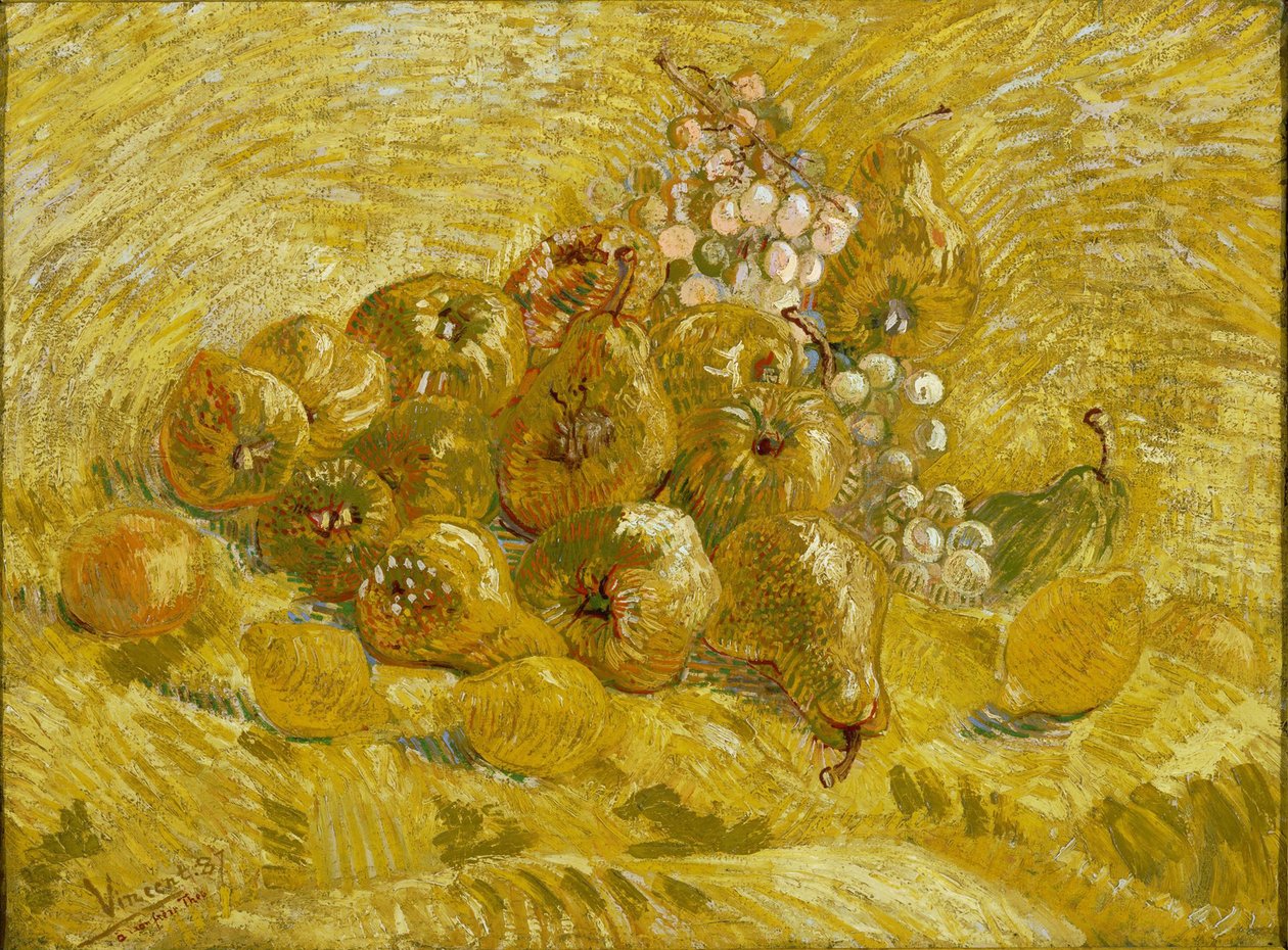 Kdoule, citrony, hrušky a hrozny, 1887-1888 od Vincent van Gogh