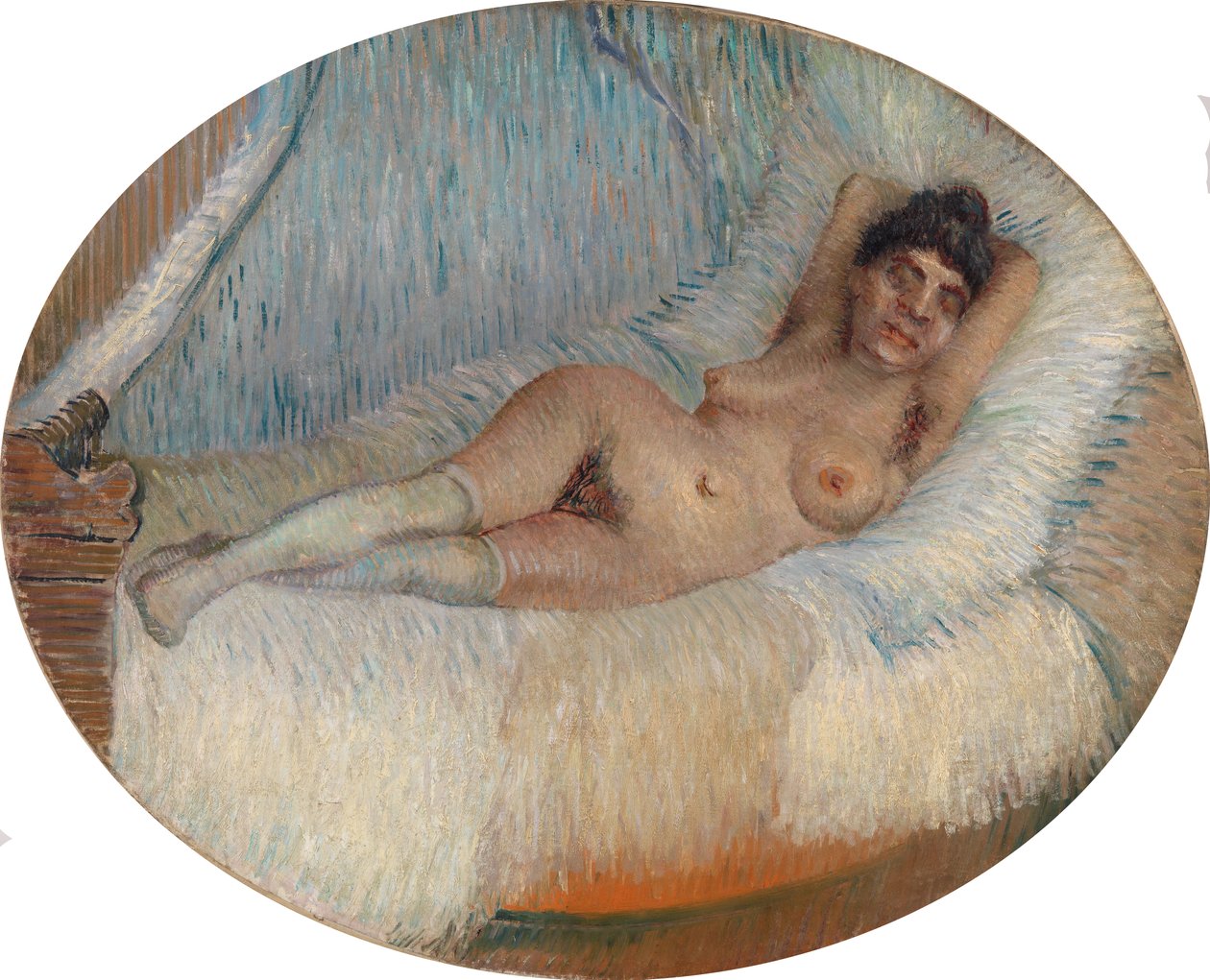 Ležící akt (nahá žena ležící na posteli) od Vincent van Gogh