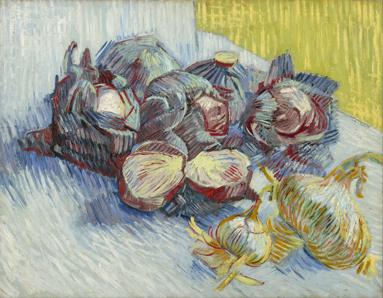 Červené zelí a cibule od Vincent van Gogh