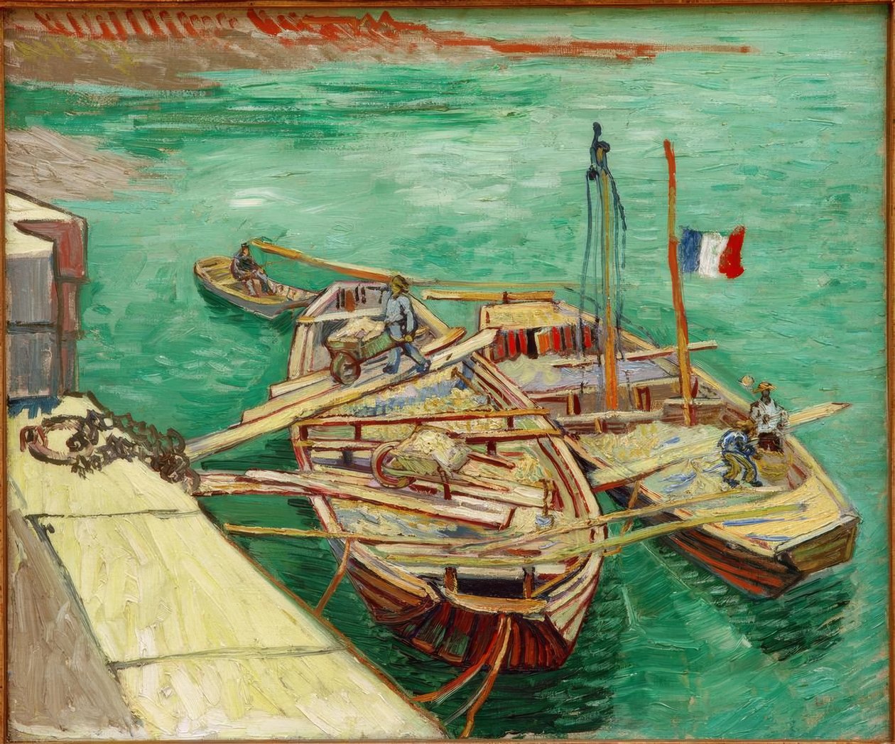 Rhonebarken od Vincent van Gogh