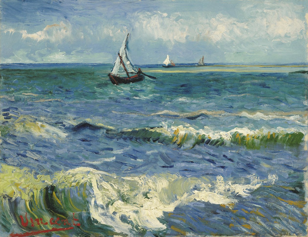 Mořská krajina poblíž Les Saintes-Maries-de-la-Mer od Vincent van Gogh